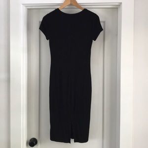 black tight t shirt dress
